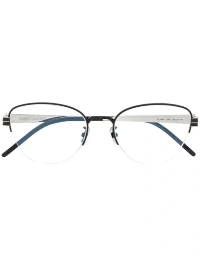 Saint Laurent Oval Glasses In 004