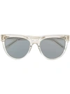 Saint Laurent Retro Sunglasses In Silver
