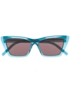 Saint Laurent New Wave Mica Cat-eye Sunglasses In Blue
