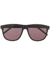 Saint Laurent Signature Soft-square Frame Sunglasses In Black