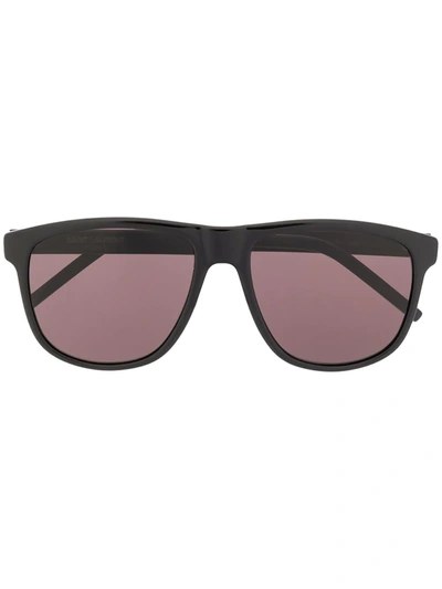 Saint Laurent Signature Soft-square Frame Sunglasses In Black
