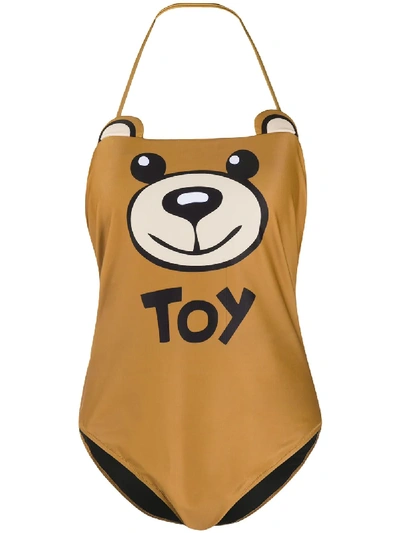 Moschino Teddy Toy One-piece In Brown
