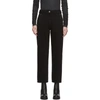Lemaire Stud Detail Straight Cut Denim Trousers In Black