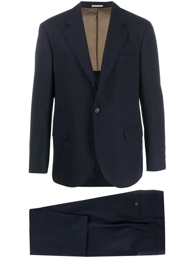 Pre-owned Brunello Cucinelli Fitted Two-piece Suit In Blue
