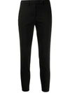 Blanca Vita Contrast Side Seam Trousers In Black