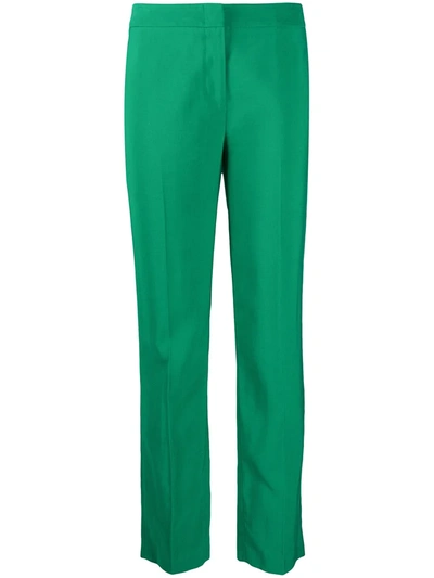 Federica Tosi Mid-rise Straight Trousers In Green