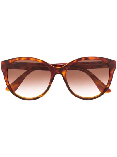 Gucci Gg0631s Soft-round Sunglasses In Brown
