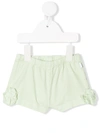 Il Gufo Babies' Pom-pom Shorts In Green