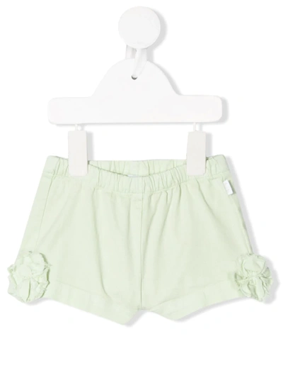 Il Gufo Babies' Pom-pom Shorts In Green