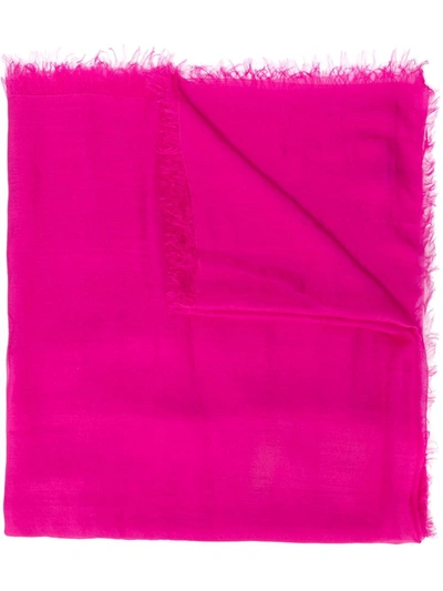 Faliero Sarti Lightweight Silk Scarf In Pink