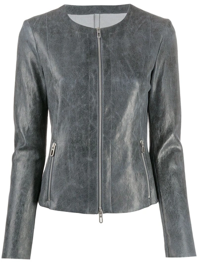 Drome Slim-fit Zipped Jacket In Blue