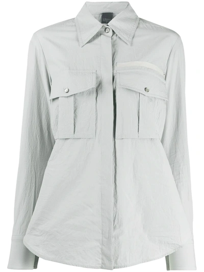 Lorena Antoniazzi Patch Pocket Shirt In Grey
