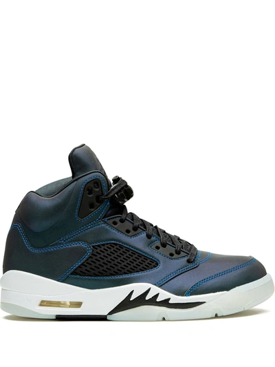 Jordan Air  5 Retro Oil Grey In Blue