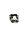 Repossi Blast 18k Black Gold & Diamond Pavé Stacked Single Ear Cuff In Rose Gold