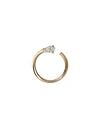 Repossi Women's Serti Sur Vide 18k Rose Gold & Diamond Single Right Hoop Earring In Pink Gold 18k