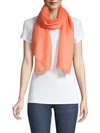 Saks Fifth Avenue Women's Collection Lightweight Cashmere & Silk Scarf In Corallo