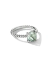 David Yurman Châtelaine Ring With Gemstone & Diamonds In Prasiolite