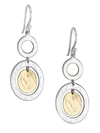 Ippolita Classico Chimera Small Two-tone Snowman Linear Earrings In Gold