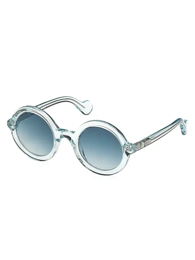 Moncler 50mm Clear Round Sunglasses