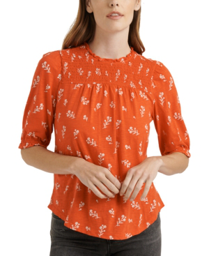 lucky brand puff sleeve top