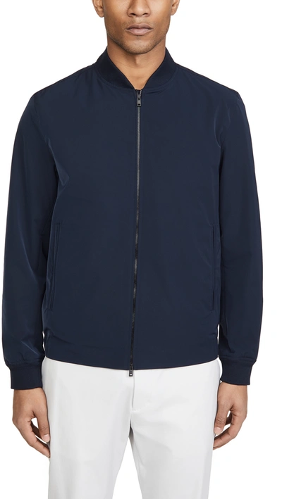 Theory City Water-resistant Slim Fit Bomber Jacket In Space