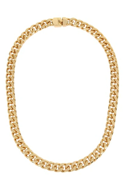 Allsaints Gold-tone Chain Link Collar Necklace, 16