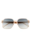 Chloé Women's Willow Oversized Square Sunglasses, 56mm In Transparent Peach