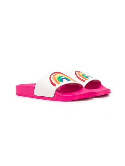 Stella Mccartney Girls' Rainbow Slide Sandals - Toddler, Little Kid, Big Kid In Pink