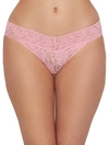 Hanky Panky Signature Lace V-kini In Pink Lady