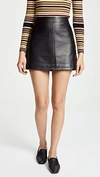 Cupcakes And Cashmere Marrie Leather A-line Skirt In Black
