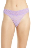 Hanky Panky Cross Dye Leopard Original Rise Thong In Hyacinth/ Apricot