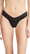 Hanky Panky Xdye Low Rise Leopard Print Thong In Dark Peony