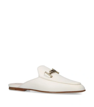 Tod's Leather Cuoio Slippers