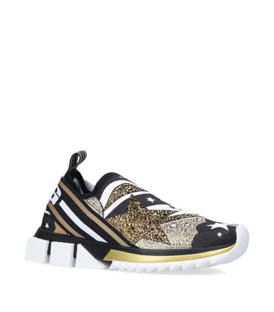 Dolce & Gabbana Glitter Star Sneakers
