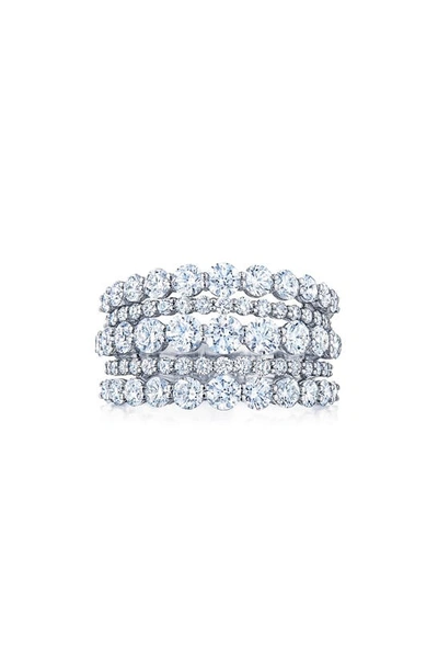 Kwiat Eclipse Multi Row Diamond Ring In White Gold