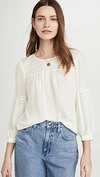 Parker Cheryl Blouse In Ivory