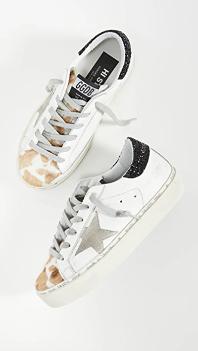 Golden Goose Hi Star Sneakers In White/cow/ice