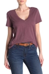 Madewell V-neck Short Sleeve T-shirt In Manor Purple