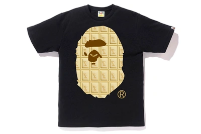 Pre-owned Bape Valentine Chocolate Ape Head Tee (ss20) Black