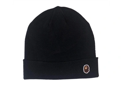 Pre-owned Bape Premium Happy New Year Knit Beanie (ss20) Black