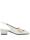 Givenchy Mystic 50 White Leather Pumps