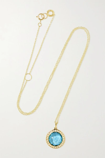 Ippolita Lollipop 18-karat Green Gold, Topaz And Diamond Necklace