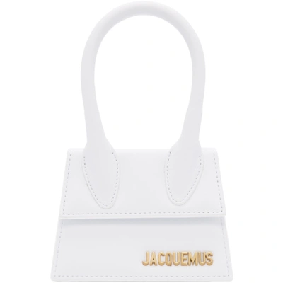 Jacquemus Le Chiquito Mini Leather Tote In White