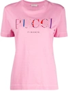 Emilio Pucci Logo Printed T-shirt In Pink