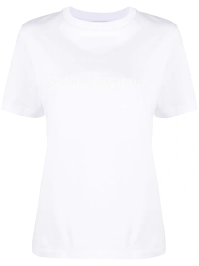 Ferragamo Short Sleeve T-shirt In White