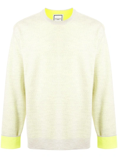 Wooyoungmi Colour-block Crew Neck Jumper In Grey