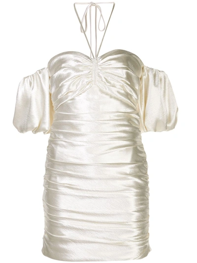 Cinq À Sept Dropped Shoulder Mini Dress In White