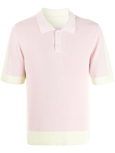 Jacquemus Le Polo En Maille Polo Shirt In Light Pink