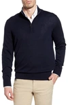 Barbour Men's Tain Half-zip Sweater In Navy