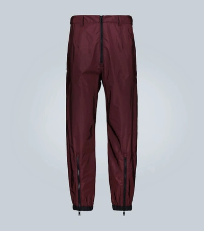 Prada Technical Pants With Contrast Zips